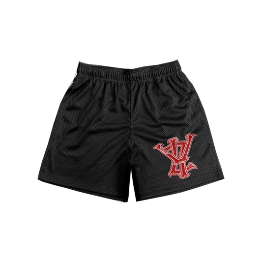 Volonte Basic Mesh Shorts (BLACK/RED)