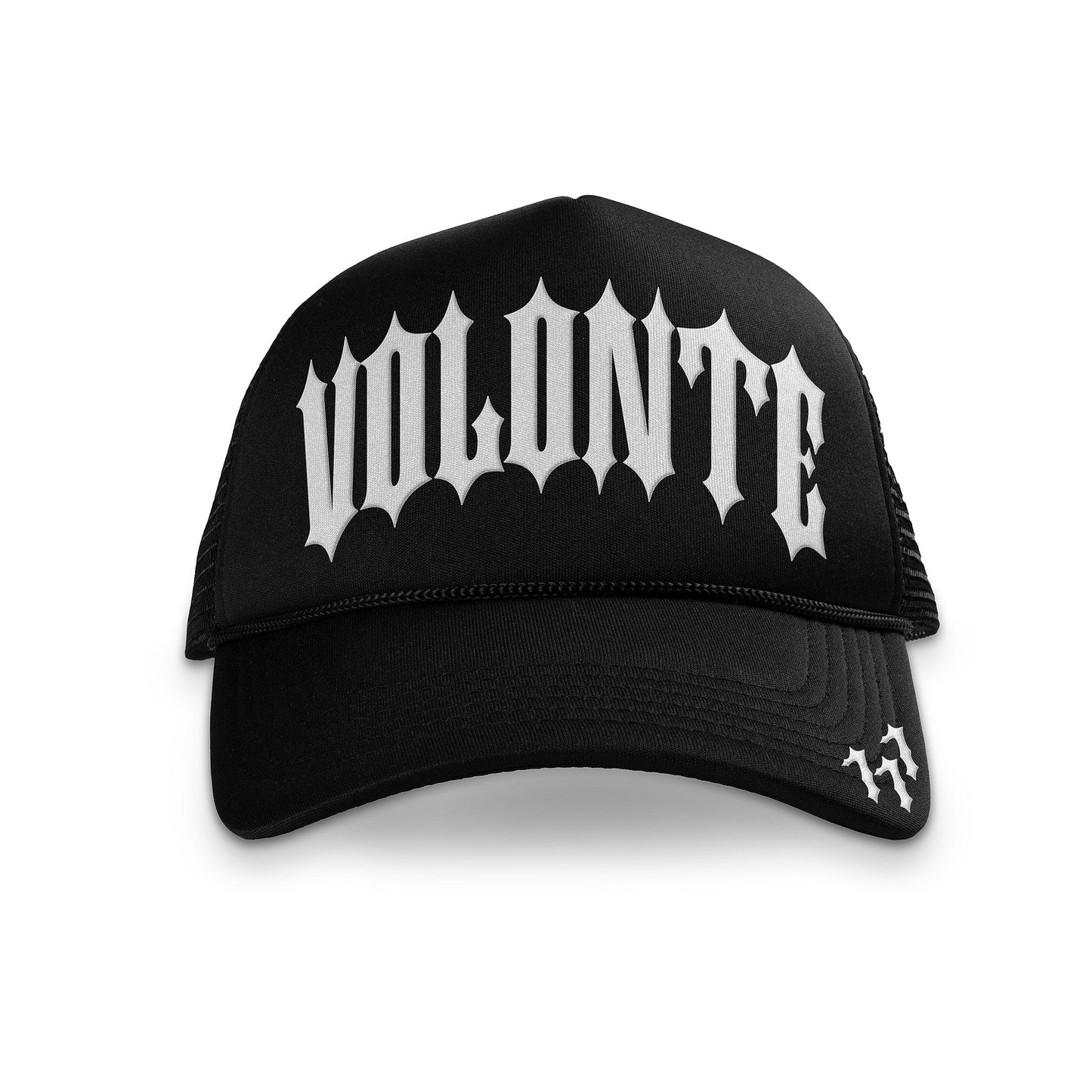 Volonte ‘Arc Logo’ Trucker - (BLACK/BLACK/WHITE)